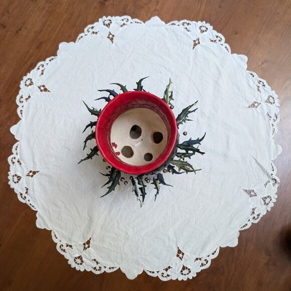 Crazy, Bold, Objet d'Art Ceramic Art Pottery Sculpture, Planter with Fish - Picture 4 of 15